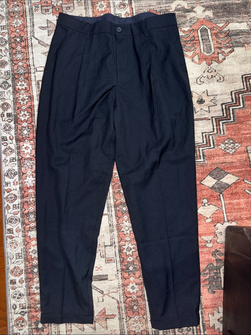 Armani Exchange Men's Dark Navy Dress Pants